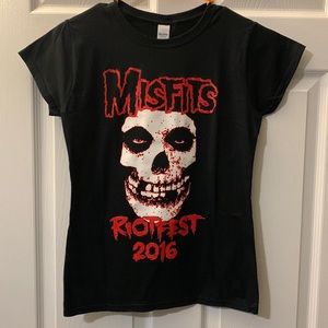Misfits band official tour shirt riotfest 2016 women’s small